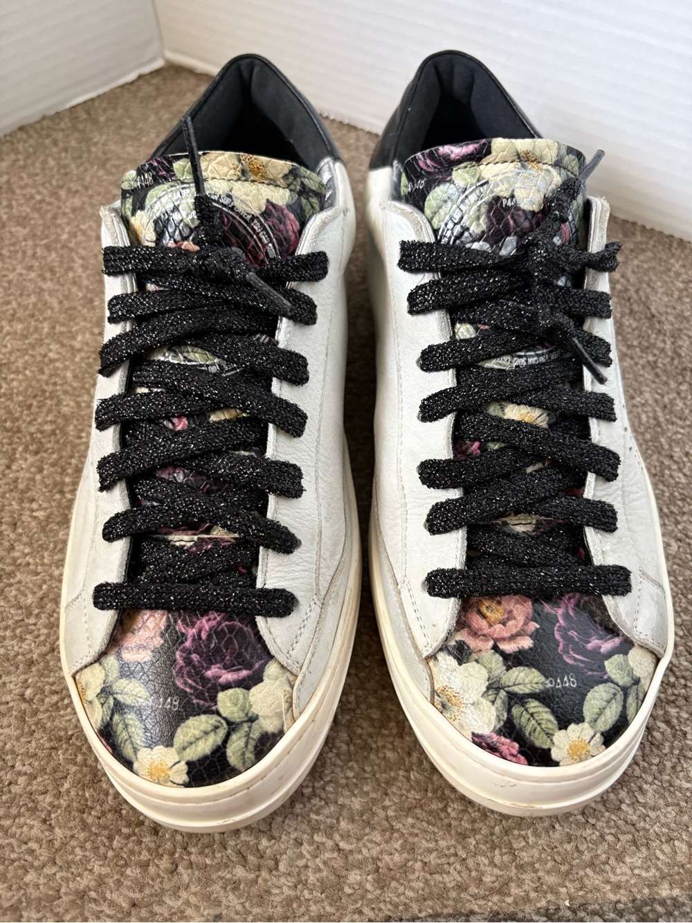 P448 John Floral Sneakers White - 40